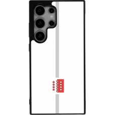 Samsung Galaxy S25 Ultra Case Hülle - Silikon schwarz Kanton VS weiss
