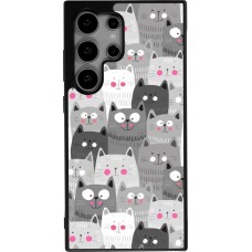 Samsung Galaxy S25 Ultra Case Hülle - Silikon schwarz Katzenschwärme