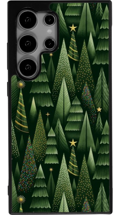 Samsung Galaxy S25 Ultra Case Hülle - Silikon schwarz Christmas 25 Pattern Xmas Tree