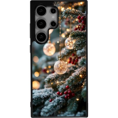 Samsung Galaxy S25 Ultra Case Hülle - Silikon schwarz Christmas 25 Xmas Decorated Tree