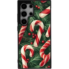 Samsung Galaxy S25 Ultra Case Hülle - Silikon schwarz Christmas 25 Xmas Stick
