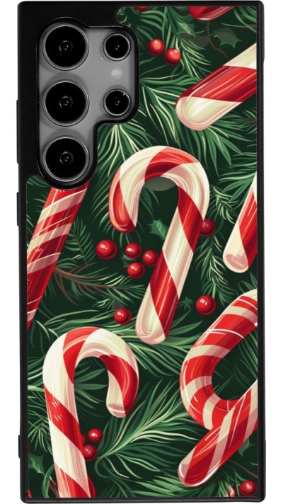 Samsung Galaxy S25 Ultra Case Hülle - Silikon schwarz Christmas 25 Xmas Stick