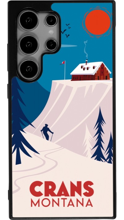 Coque Samsung Galaxy S25 Ultra - Silicone rigide noir Crans-Montana Cabane
