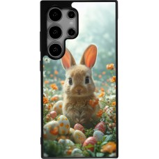 Coque Samsung Galaxy S25 Ultra - Silicone rigide noir Easter 2026 Rabbit in the garden
