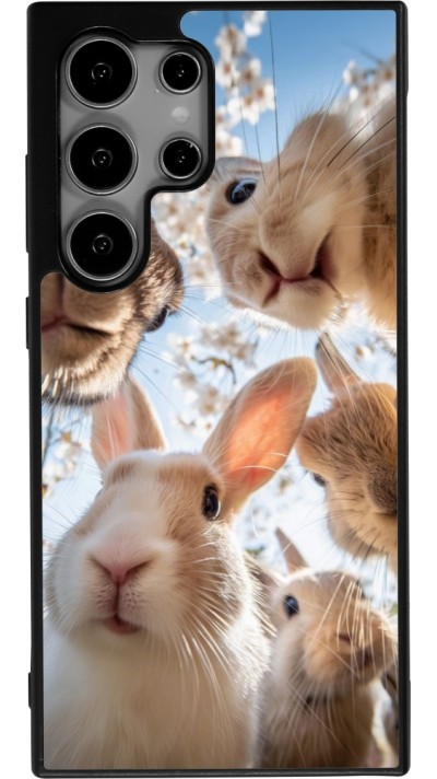 Coque Samsung Galaxy S25 Ultra - Silicone rigide noir Easter 2026 Rabbits
