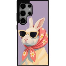 Coque Samsung Galaxy S25 Ultra - Silicone rigide noir Easter 2026 Rabbit with scarf