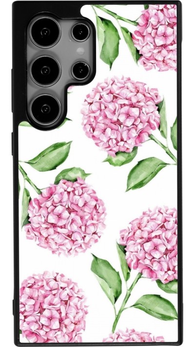 Coque Samsung Galaxy S25 Ultra - Silicone rigide noir Easter 2024 pink flowers