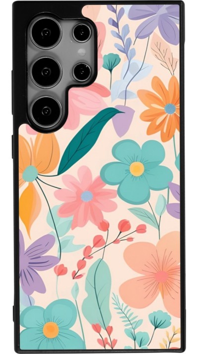 Coque Samsung Galaxy S25 Ultra - Silicone rigide noir Easter 2024 spring flowers