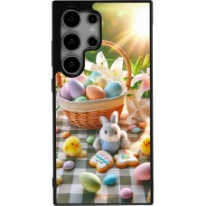 Samsung Galaxy S25 Ultra Case Hülle - Silikon schwarz Ostern 2025 Osterkorb