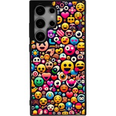 Coque Samsung Galaxy S25 Ultra - Silicone rigide noir Emoji Mix Color