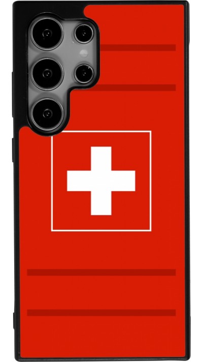 Coque Samsung Galaxy S25 Ultra - Silicone rigide noir Euro 2020 Switzerland