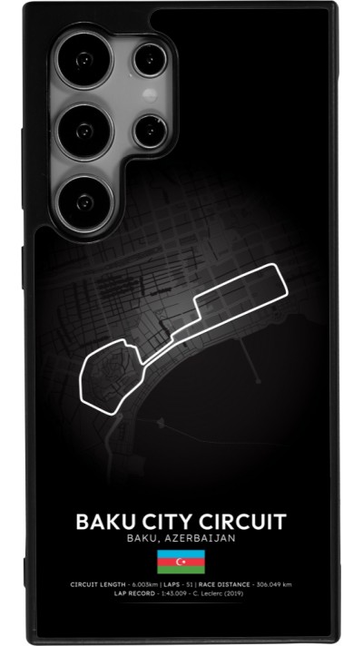 Coque Samsung Galaxy S25 Ultra - Silicone rigide noir F1 Track 2025 Azerbaijan