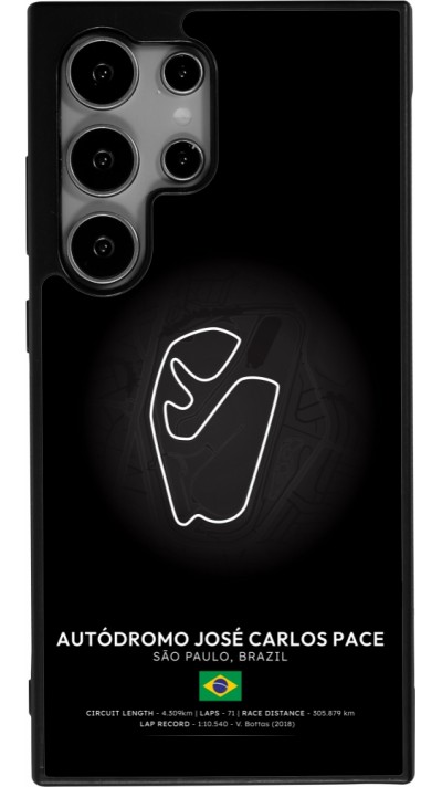 Coque Samsung Galaxy S25 Ultra - Silicone rigide noir F1 Track 2025 Brazil