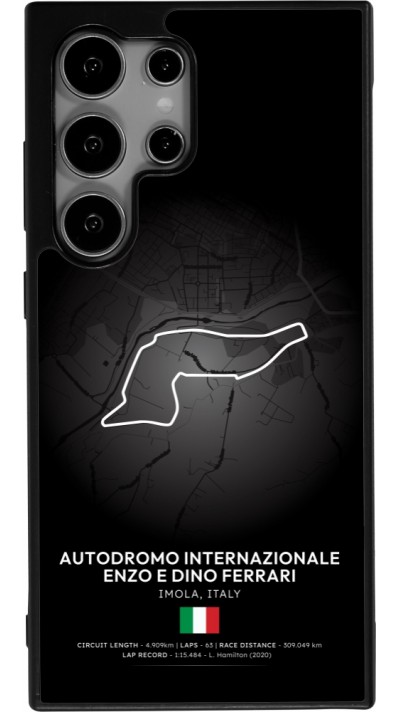 Coque Samsung Galaxy S25 Ultra - Silicone rigide noir F1 Track 2025 Emilia-Rogmana