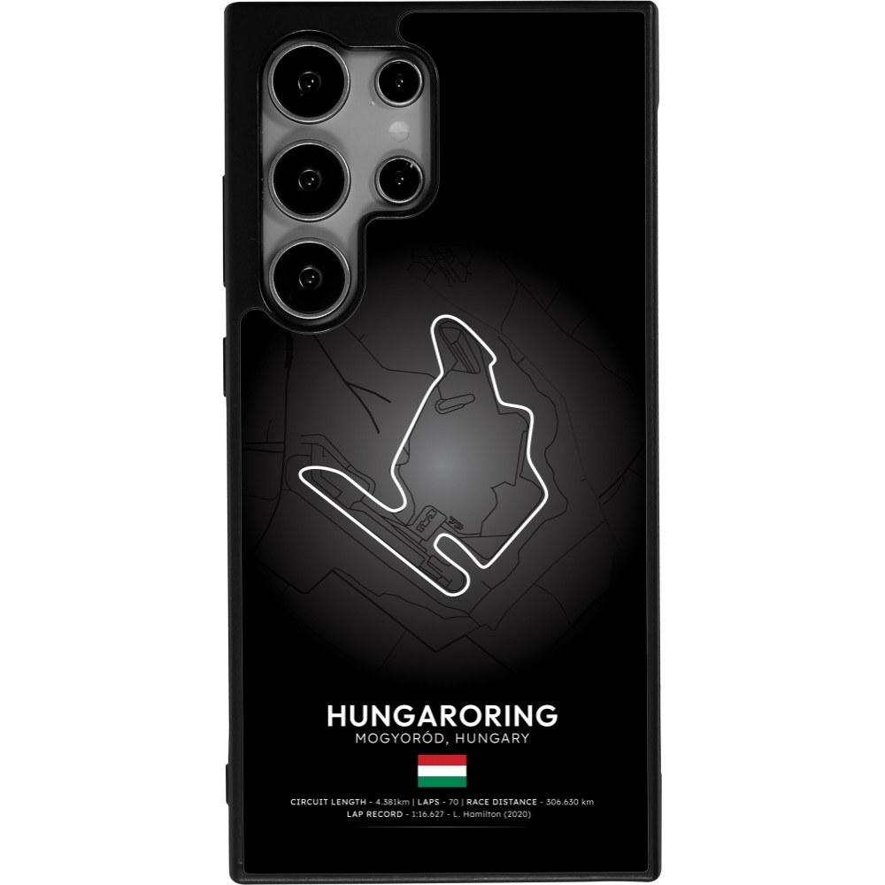 Samsung Galaxy S25 Ultra Case Hülle - Silikon schwarz F1 Track 2025 Hungary