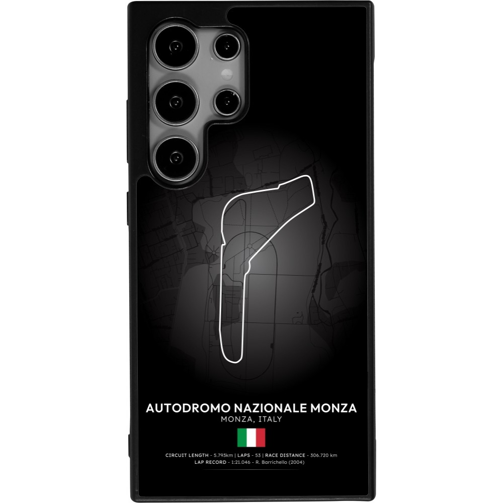 Coque Samsung Galaxy S25 Ultra - Silicone rigide noir F1 Track 2025 Italy