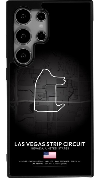 Coque Samsung Galaxy S25 Ultra - Silicone rigide noir F1 Track 2025 Las Vegas