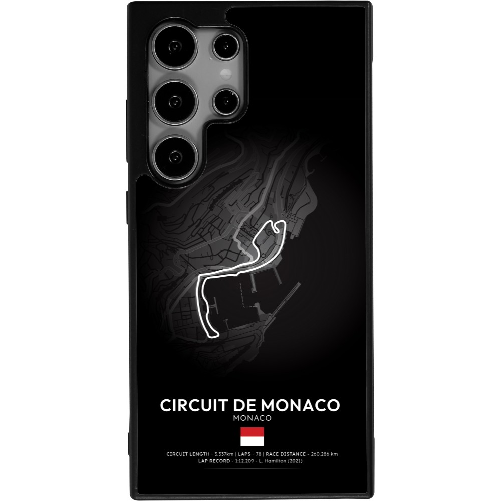 Samsung Galaxy S25 Ultra Case Hülle - Silikon schwarz F1 Track 2025 Monaco
