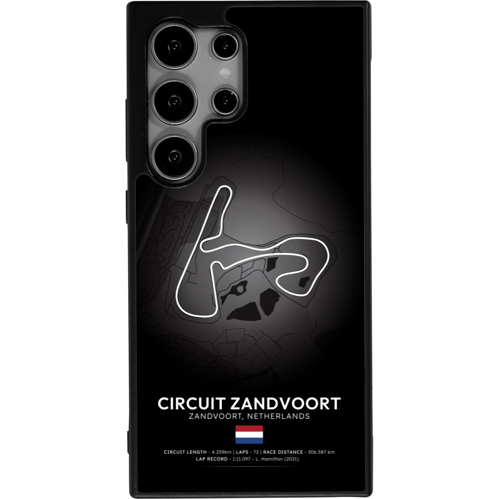 Samsung Galaxy S25 Ultra Case Hülle - Silikon schwarz F1 Track 2025 Netherlands