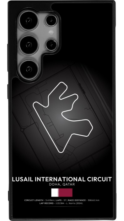 Coque Samsung Galaxy S25 Ultra - Silicone rigide noir F1 Track 2025 Qatar