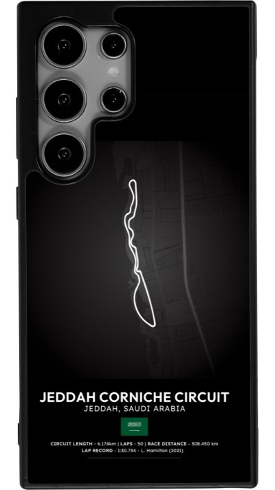 Coque Samsung Galaxy S25 Ultra - Silicone rigide noir F1 Track 2025 Saudi Arabia