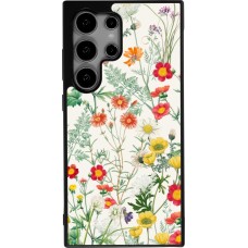 Samsung Galaxy S25 Ultra Case Hülle - Silikon schwarz Flora Botanical Wildlife
