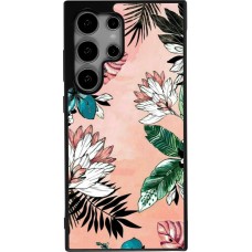 Samsung Galaxy S25 Ultra Case Hülle - Silikon schwarz Flowers Artprint