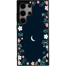 Coque Samsung Galaxy S25 Ultra - Silicone rigide noir Flowers space
