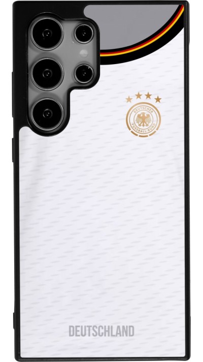 Coque Samsung Galaxy S25 Ultra - Silicone rigide noir Maillot de football Allemagne 2022 personnalisable