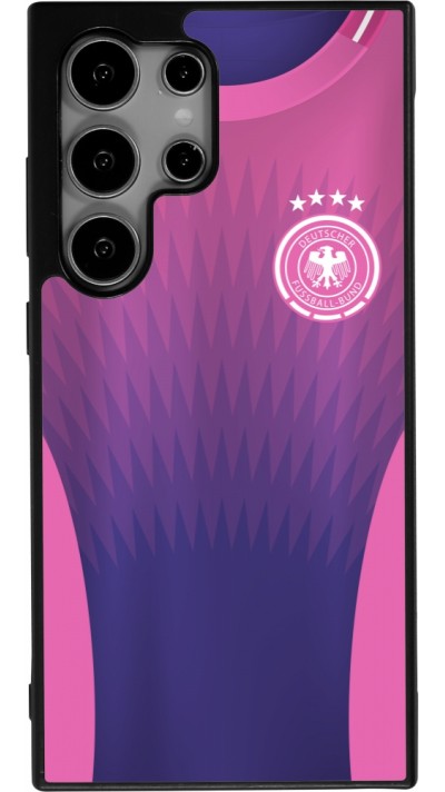 Coque Samsung Galaxy S25 Ultra - Silicone rigide noir Maillot de football Allemagne Extérieur personnalisable
