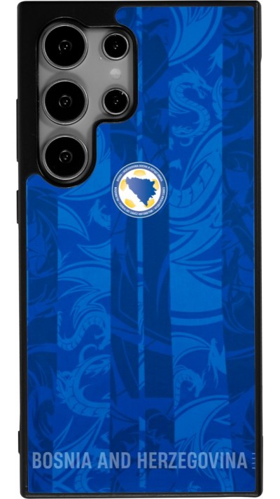 Samsung Galaxy S25 Ultra Case Hülle - Silikon schwarz Bosnien und Herzegowina 2026 personalisierbares Fussballtrikot