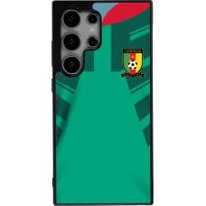 Coque Samsung Galaxy S25 Ultra - Silicone rigide noir Maillot de football Cameroun 2022 personnalisable
