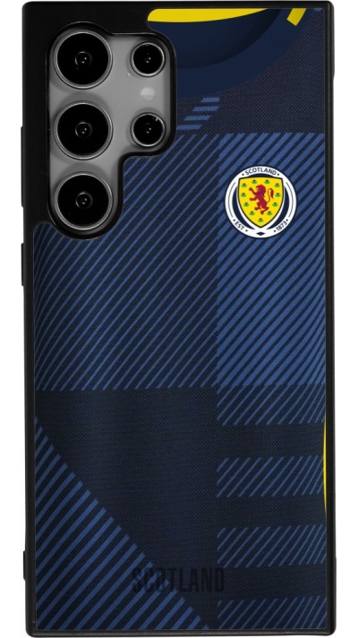 Coque Samsung Galaxy S25 Ultra - Silicone rigide noir Maillot de football Ecosse personnalisable