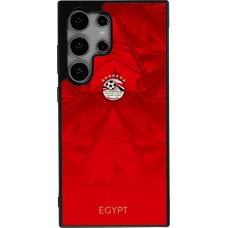 Samsung Galaxy S25 Ultra Case Hülle - Silikon schwarz Ägypten 2026 personalisierbares Fussballtrikot