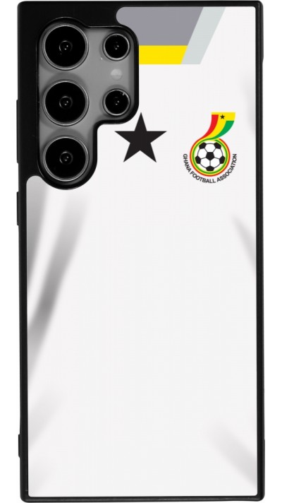 Coque Samsung Galaxy S25 Ultra - Silicone rigide noir Maillot de football Ghana 2022 personnalisable