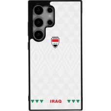 Coque Samsung Galaxy S25 Ultra - Silicone rigide noir Maillot de football Irak 2026 personnalisable