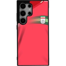 Coque Samsung Galaxy S25 Ultra - Silicone rigide noir Maillot de football Iran 2022 personnalisable