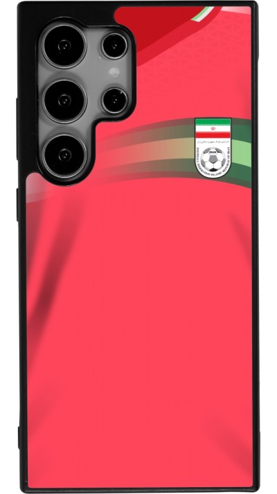Coque Samsung Galaxy S25 Ultra - Silicone rigide noir Maillot de football Iran 2022 personnalisable