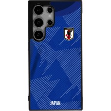 Coque Samsung Galaxy S25 Ultra - Silicone rigide noir Maillot de football Japon 2022 personnalisable