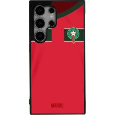 Samsung Galaxy S25 Ultra Case Hülle - Silikon schwarz Marokko 2022 personalisierbares Fussballtrikot