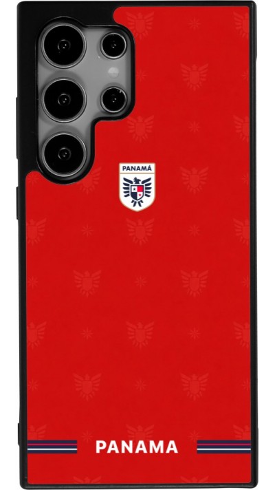 Coque Samsung Galaxy S25 Ultra - Silicone rigide noir Maillot de football Panama 2026 personnalisable