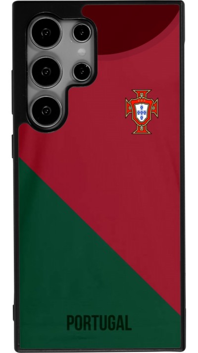 Coque Samsung Galaxy S25 Ultra - Silicone rigide noir Maillot de football Portugal 2022