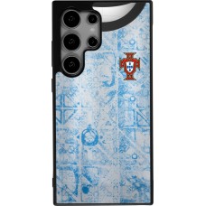 Coque Samsung Galaxy S25 Ultra - Silicone rigide noir Maillot de football Portugal Extérieur personnalisable