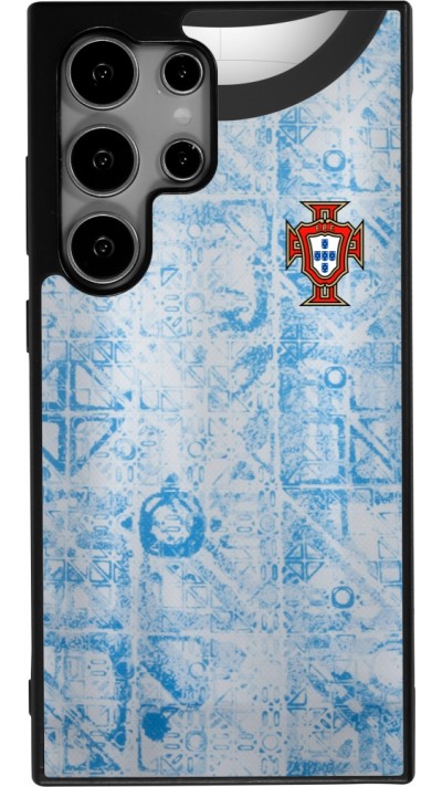 Coque Samsung Galaxy S25 Ultra - Silicone rigide noir Maillot de football Portugal Extérieur personnalisable