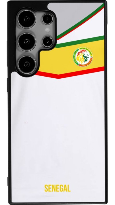 Coque Samsung Galaxy S25 Ultra - Silicone rigide noir Maillot de football Senegal 2022 personnalisable