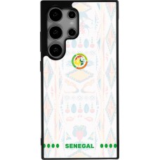 Coque Samsung Galaxy S25 Ultra - Silicone rigide noir Maillot de football Sénégal 2026 personnalisable
