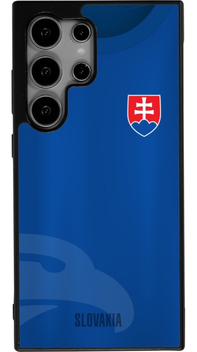 Coque Samsung Galaxy S25 Ultra - Silicone rigide noir Maillot de football Slovaquie
