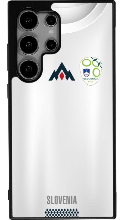 Coque Samsung Galaxy S25 Ultra - Silicone rigide noir Maillot de football Slovénie