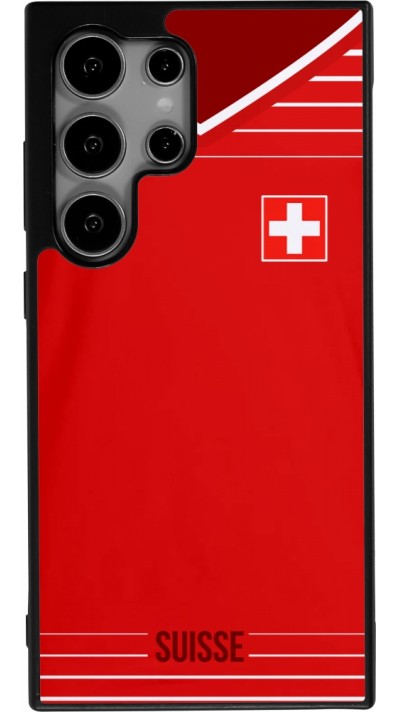 Samsung Galaxy S25 Ultra Case Hülle - Silikon schwarz Football shirt Switzerland 2022