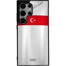 Coque Samsung Galaxy S25 Ultra - Silicone rigide noir Maillot de football Turquie personnalisable